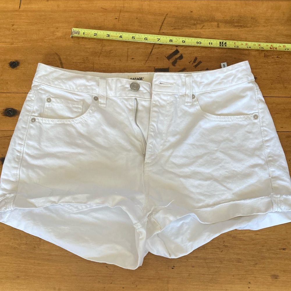 3 for $10 | Garage White Denim Shorts - Size 11